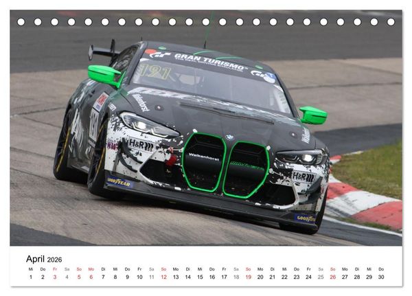 Produktbild: VLN Langstrecken Meisterschaft (Tischkalender 2026 DIN A5 quer), CALVENDO Monatskalender