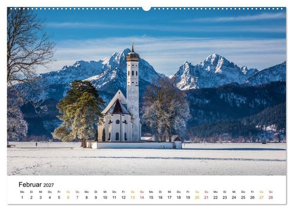 Produktbild: Unterwegs auf der Romantischen Strasse (hochwertiger Premium Wandkalender 2027 DIN A2 quer), Kunstdruck in Hochglanz