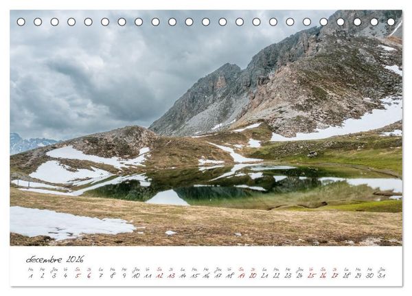 Produktbild: Le col de l'Izoard sur la route des Grandes Alpes (Calendrier de bureau 2026 DIN A5 vertical), CALVENDO calendrier mensuel