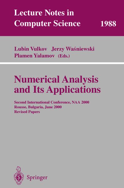 Produktbild: Numerical Analysis and Its Applications