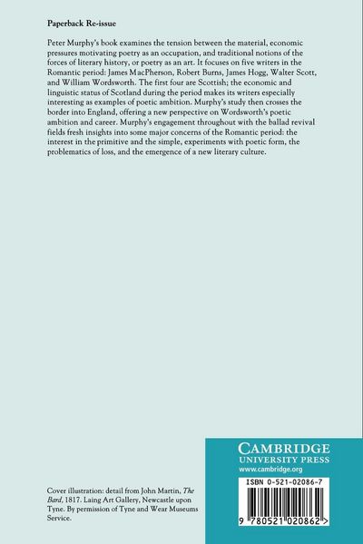 Produktbild: Poetry as an Occupation and an Art in Britain, 1760 1830