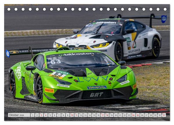 Produktbild: Wilde Stiere am N&uuml;rburgring (Tischkalender 2026 DIN A5 quer), CALVENDO Monatskalender