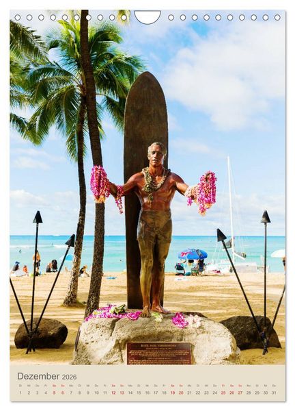 Produktbild: O'ahu - Hawaii, Bilder aus dem S&uuml;dseeparadies (Wandkalender 2026 DIN A4 hoch), CALVENDO Monatskalender