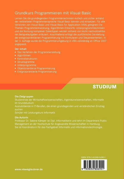 Produktbild: Grundkurs Programmieren mit Visual Basic