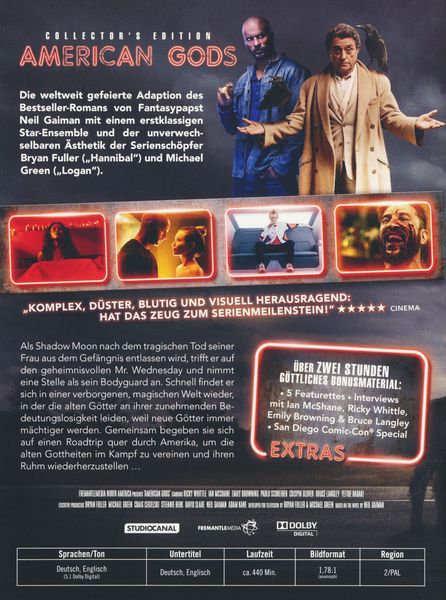 Produktbild: American Gods - Staffel 1 - Collector's Edition [4 DVDs]