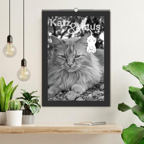 Produktbild: Katz & Maus (Wandkalender 2026 DIN A2 hoch), CALVENDO Monatskalender