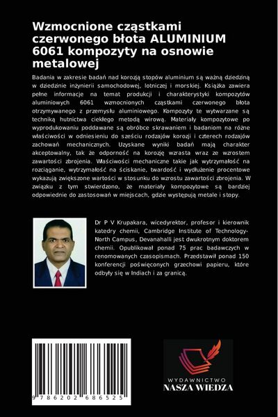 Produktbild: Wzmocnione cz&iquest;stkami czerwonego b&iquest;ota ALUMINIUM 6061 kompozyty na osnowie metalowej