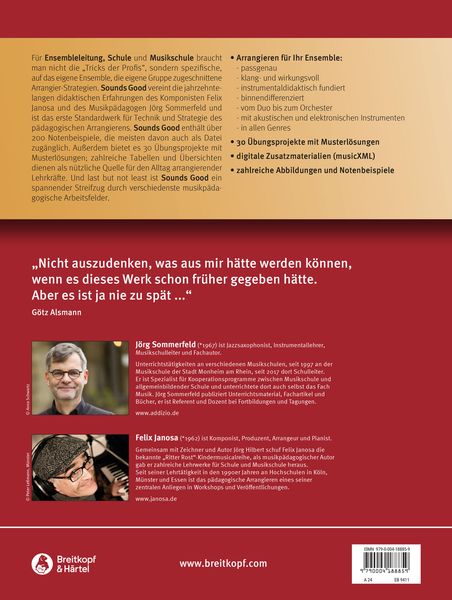 Produktbild: Sounds Good - Die Kunst des p&auml;dagogischen Arrangierens