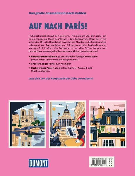 Produktbild: Paris - Das gro&szlig;e Ausmalbuch nach Zahlen