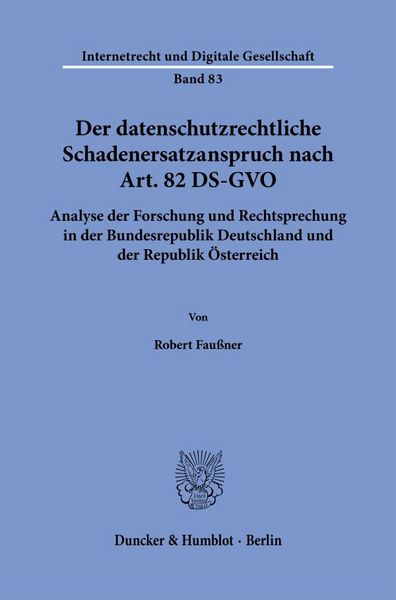 Produktbild: Der datenschutzrechtliche Schadenersatzanspruch nach Art. 82 DS-GVO