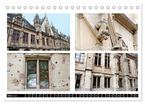 Produktbild: Rouen entdecken (Tischkalender 2026 DIN A5 quer), CALVENDO Monatskalender