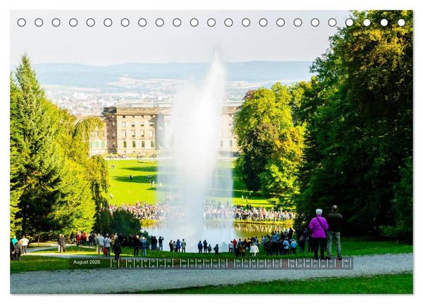 Produktbild: Der Bergpark Kassel-Wilhelmsh&ouml;he (Tischkalender 2026 DIN A5 quer), CALVENDO Monatskalender