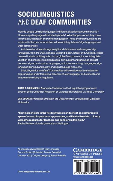 Produktbild: Sociolinguistics and Deaf Communities