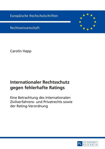 Produktbild: Internationaler Rechtsschutz gegen fehlerhafte Ratings