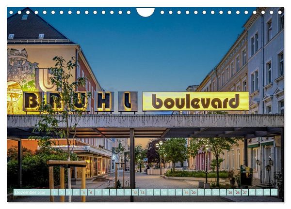 Produktbild: Chemnitz zur blauen Stunde (Wandkalender 2026 DIN A4 quer), CALVENDO Monatskalender