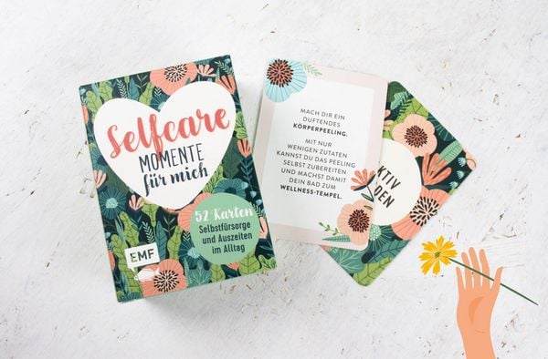 Produktbild: Kartenbox Selfcare: Momente f&uuml;r mich &ndash;&nbsp;52 Karten f&uuml;r mehr Selbstf&uuml;rsorge und kleine Auszeiten im Alltag
