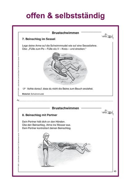 Produktbild: Lernzirkel Sport VI: Schwimmen lernen