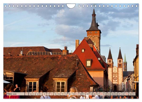 Produktbild: W&Uuml;RZBURG - ALTSTADT IMPRESSIONEN (Wandkalender 2026 DIN A4 quer), CALVENDO Monatskalender