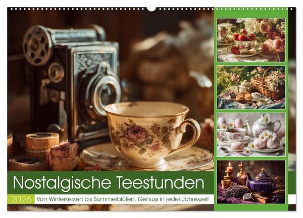 Produktbild: Nostalgische Teestunden (Wandkalender 2026 DIN A2 quer), CALVENDO Monatskalender