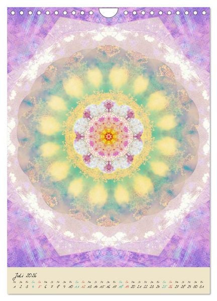 Produktbild: MANDALAS DES LICHTS (Wandkalender 2026 DIN A4 hoch), CALVENDO Monatskalender