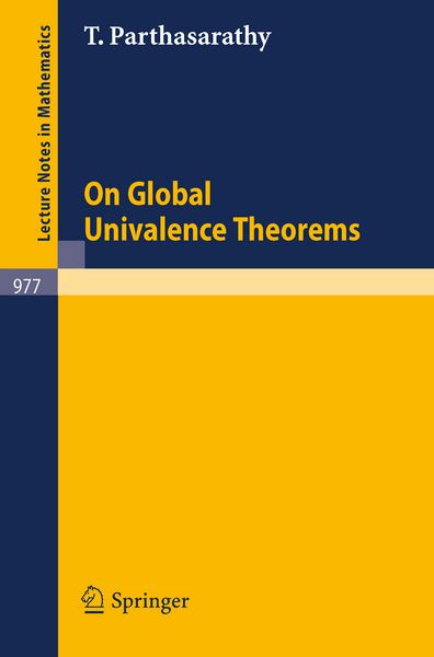 Produktbild: On Global Univalence Theorems