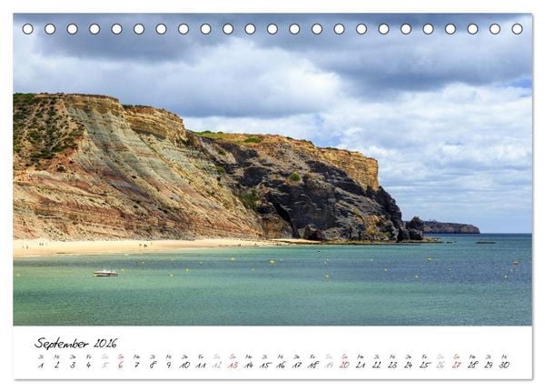 Produktbild: Portugals S&uuml;den - Die Algarve (Tischkalender 2026 DIN A5 quer), CALVENDO Monatskalender