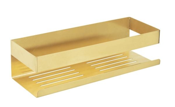 Turbo-Loc® Wandablage Genova Gold Matt, Befestigen ohne Bohren