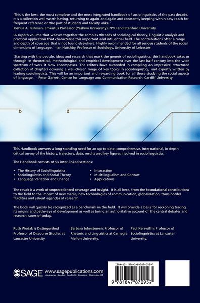 Produktbild: The SAGE Handbook of Sociolinguistics (First Edition)