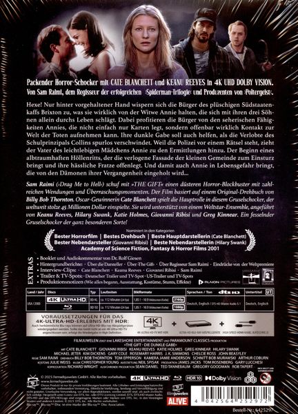 Produktbild: The Gift - Die dunkle Gabe - 2-Disc Limited Collector's Edition Mediabook (4K Ultra HD+Blu-ray)