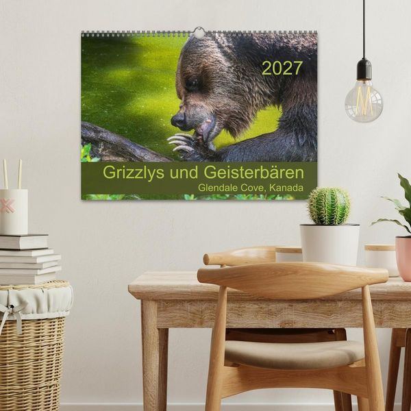 Produktbild: Grizzlys und Geisterb&auml;ren - Glendale Cove, Kanada (Wandkalender 2027 DIN A3 quer), CALVENDO Monatskalender
