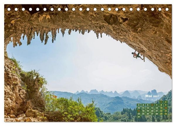 Produktbild: Bouldern: Klettern extrem (Tischkalender 2026 DIN A5 quer), CALVENDO Monatskalender