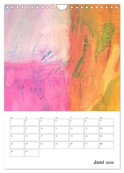 Produktbild: Farbliche Stille - Ein Jahr der inneren Ruhe mit abstrakten Farbspielen (Wandkalender 2026 DIN A4 hoch), CALVENDO Monatskalender