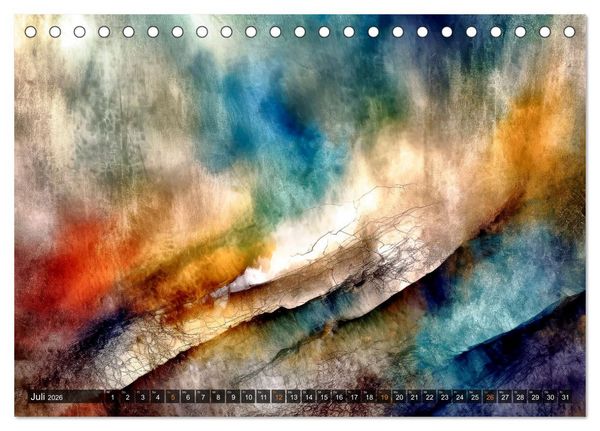 Produktbild: Spiel der Farben und Formen (Tischkalender 2026 DIN A5 quer), CALVENDO Monatskalender