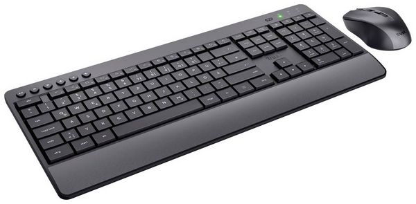 Produktbild: Trust Trezo Comfort Eco Funk Tastatur, Maus-Set Spritzwassergesch&uuml;tzt Deutsch, QWERTZ Schwarz
