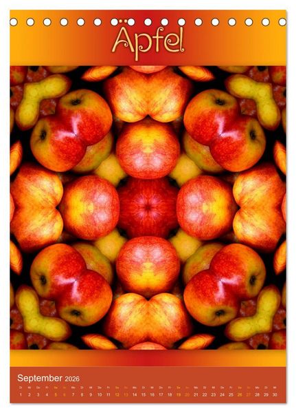 Produktbild: Kulinarische Mandalas (Tischkalender 2026 DIN A5 hoch), CALVENDO Monatskalender