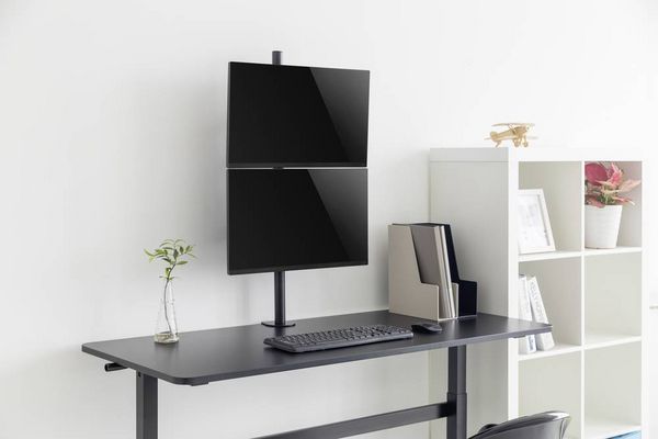 Produktbild: SpeaKa Professional SP-MM-420 Monitorhalterung 2 Display(s) 33,8 cm (13,3") - 81,3 cm (32") Schwarz Neigbar, Schwenkbar, Drehbar, H&ouml;henverstellbar