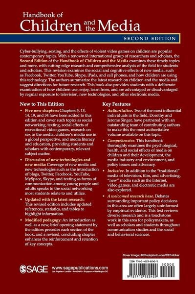 Produktbild: Handbook of Children and the Media