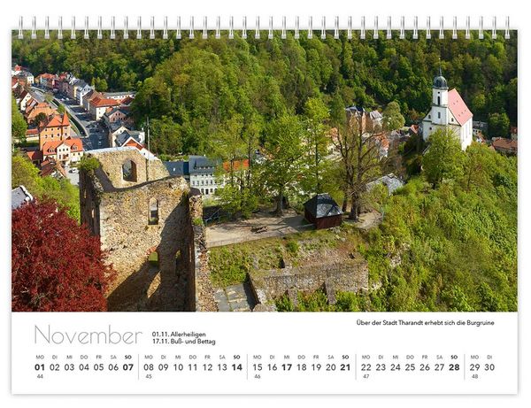 Produktbild: Kalender Sachsen von oben kompakt 2027