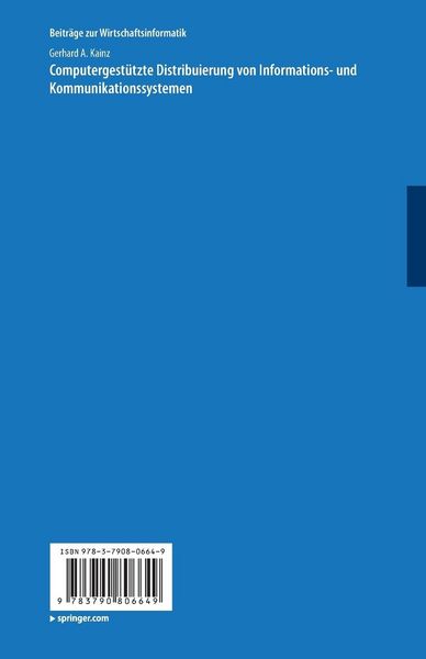 Produktbild: Computergest&uuml;tzte Distribuierung von Informations- und Kommunikationssystemen