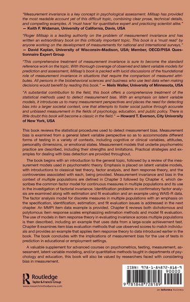 Produktbild: Statistical Approaches to Measurement Invariance