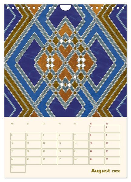 Produktbild: Art Deco Planer (Wandkalender 2026 DIN A4 hoch), CALVENDO Monatskalender