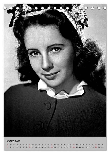 Produktbild: Elizabeth Taylor (Tischkalender 2026 DIN A5 hoch), CALVENDO Monatskalender