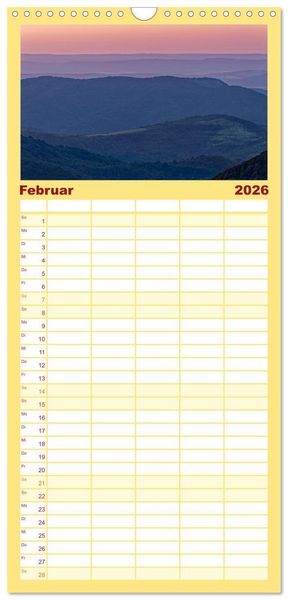 Produktbild: Familienplaner 2026 - Bulgarien. Berge und Meer. mit 5 Spalten (Wandkalender, 21 x 45 cm) CALVENDO