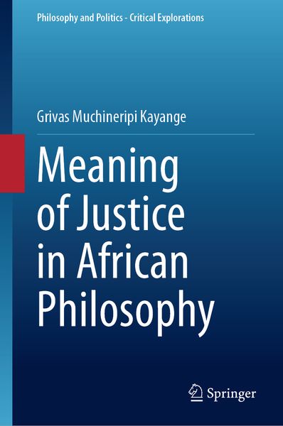 Produktbild: Meaning of Justice in African Philosophy