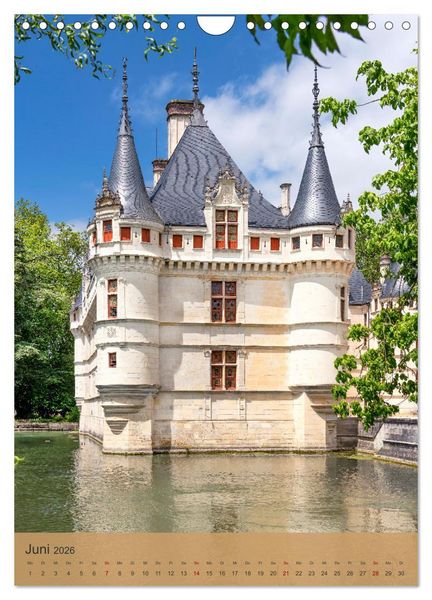 Produktbild: Die Schl&ouml;sser im Loiretal (Wandkalender 2026 DIN A4 hoch), CALVENDO Monatskalender