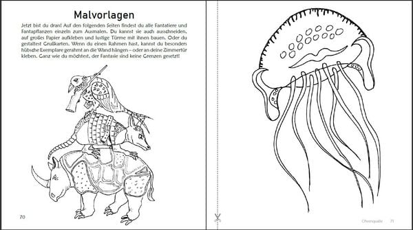 Produktbild: Ausmalspa&szlig; + Wissen: Fantatiere - Malbuch ab 6 Jahre. Artenvielfalt artgerecht erkunden f&uuml;r die ganze Familie. Empfohlen vom Naturschutzbund &Ouml;sterreich