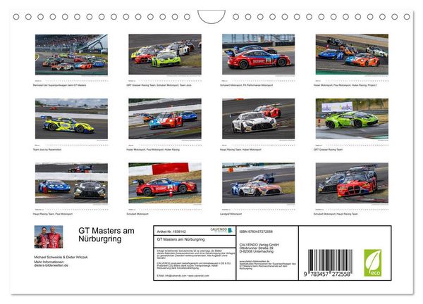 Produktbild: GT Masters am N&uuml;rburgring (Wandkalender 2026 DIN A4 quer), CALVENDO Monatskalender