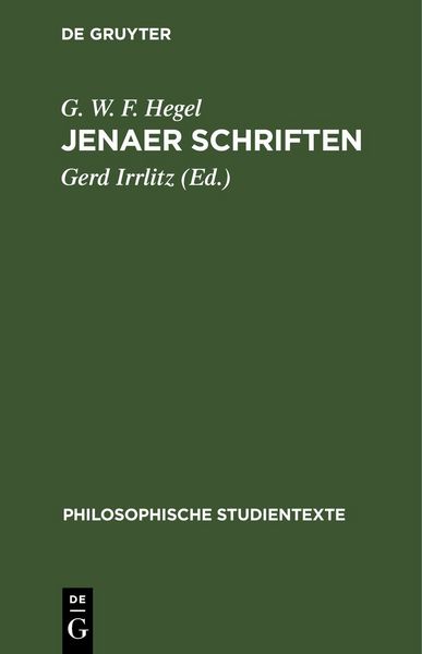 Produktbild: Jenaer Schriften