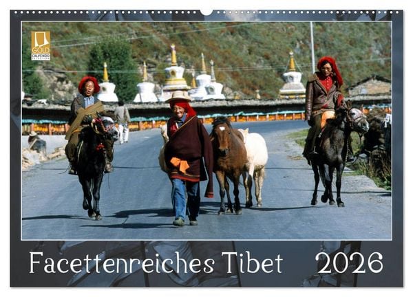 Facettenreiches Tibet (Wandkalender 2026 DIN A2 quer), CALVENDO Monatskalender