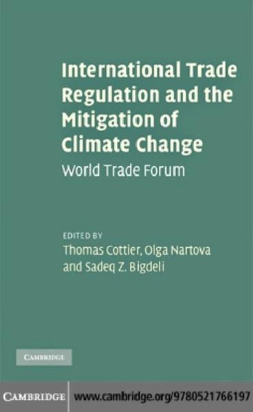 Produktbild: International Trade Regulation and the Mitigation of Climate Change